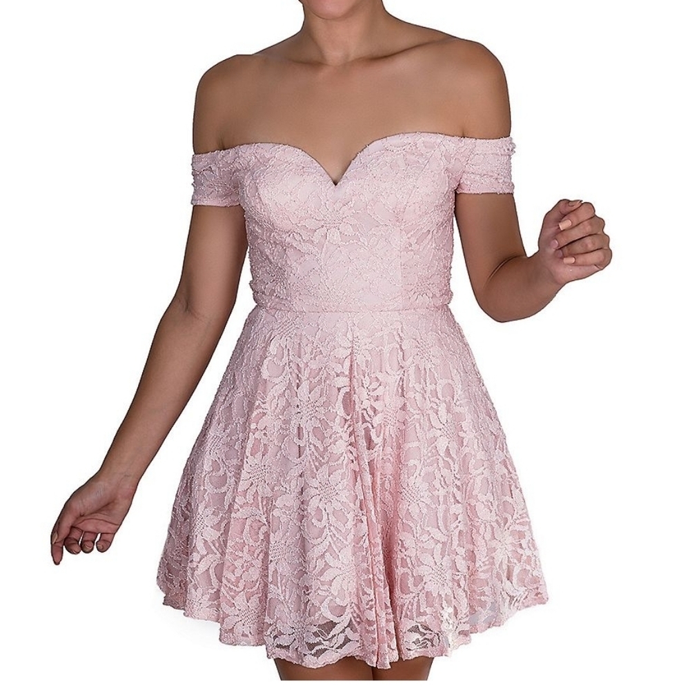 B Smart Junior Dress Size 3 Sweetheart Off Shoulder Party Dress - Picture 10 of 10